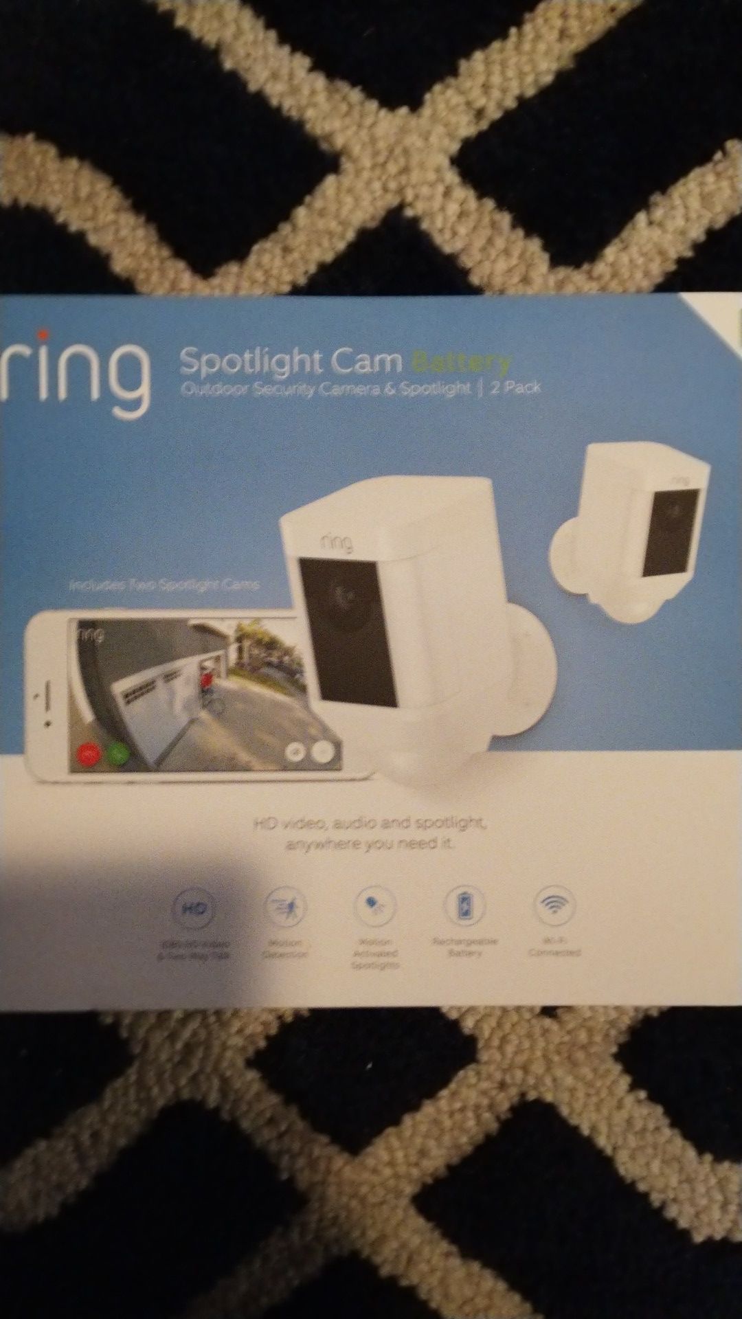 2 Pack - Ring Wireless Spotlight Cam