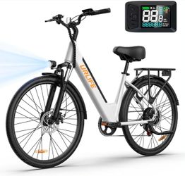 🔥new inbox🔥26" Electric Bike for Adults, 750W Peak Motor Ebike, 48V 10.4Ah, 60-Mile Max Range