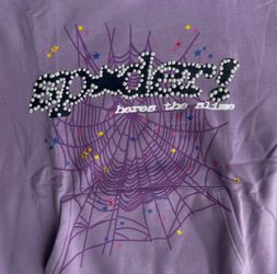 Purple spider hoodie