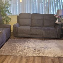 3 Seat Sofa, 2 Are Recliners
