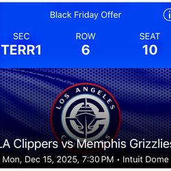 Los Angeles Clippers vs. Memphis Grizzlies 4 Tickets