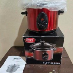 💥New PARINI Queso 1.5 Quart Slow Cooker Yellow & Black 3 Heat Settings Stoneware ( reseda ca)