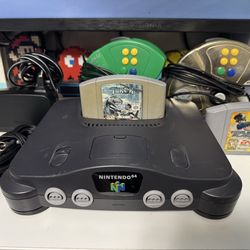Nintendo 64 system with 2 games