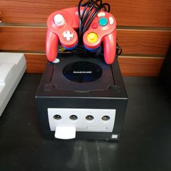 Nintendo GameCube Console With Controller And Game