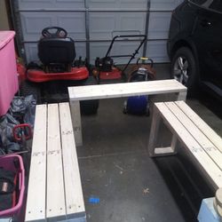 3 Benches 60 Dollars Eaxh Solid Wood