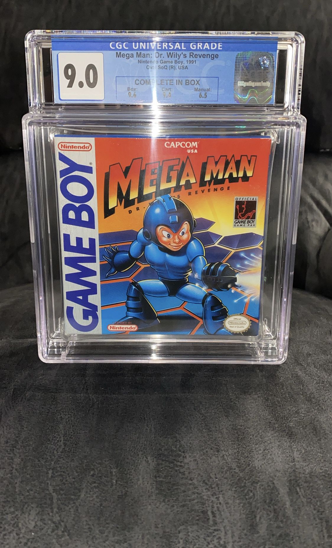 Graded 9.0 MegaMan: Dr. Wily’s Revenge Gameboy Game