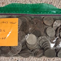 Wheat Pennys "Steel" P.D.S Total of 300