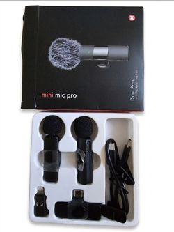 Mini Mic Pro Wireless Microphone for iPhone, Android, Lavalier Microphone for Video Recording