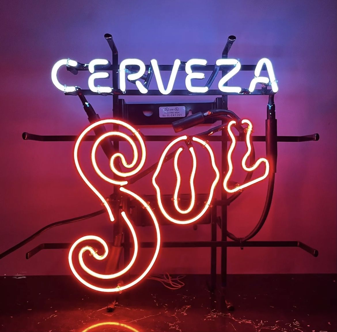 Cervesa Sol Neon Bar Sign 17 x 14