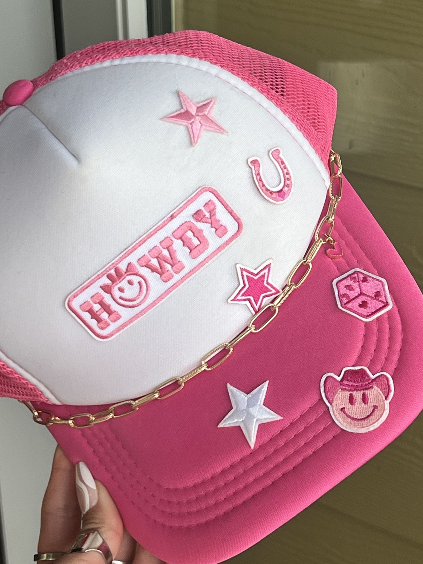 Pink Howdy Cowgirl Trucker Cap