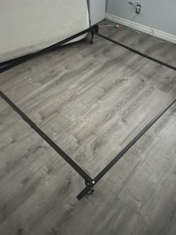Box Spring And Metal Frame Queen