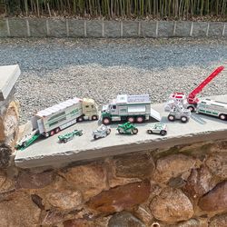 Collection Of Vintage Hess Trucks
