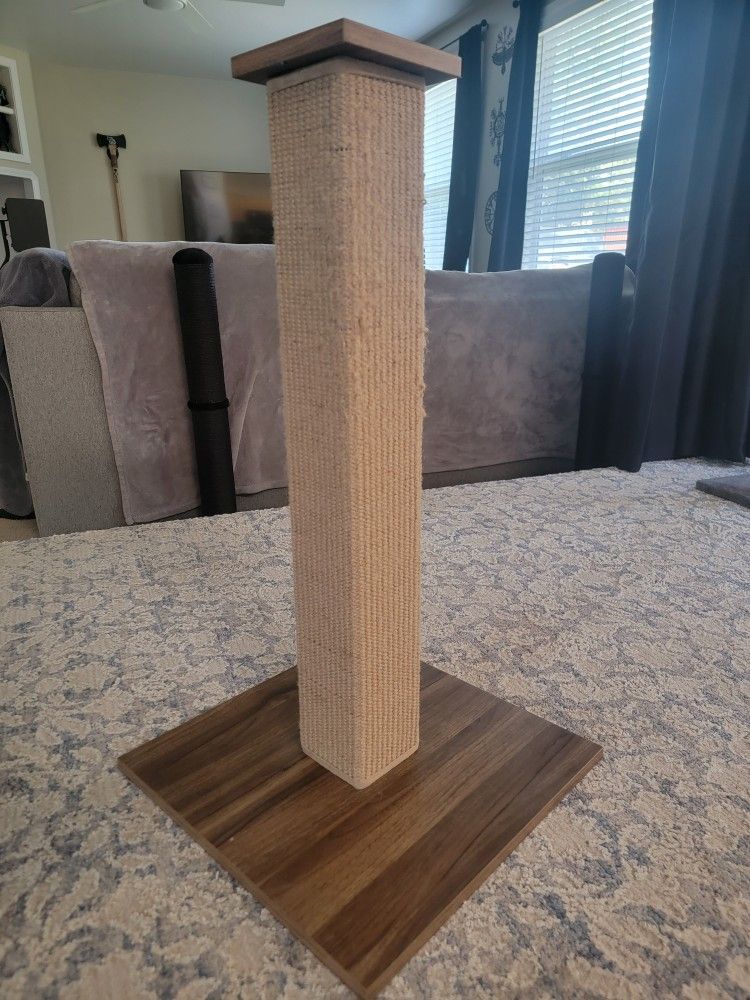 Brown Cat Scratching Post
