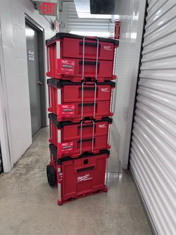 🛠️ MILWAUKEE PACKOUT ROLLING DRAWER BOX + (3) 2-DRAWER BOXES ✨ $740 (FIRM)