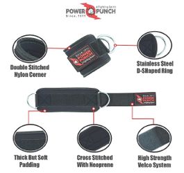 Ankle Straps for Cable Machines | Glute Workouts | Leg Workouts | Weight Machines | Leg Extensions | Cable Kickback | Neoprene for Men and Women