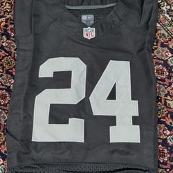 NIKE ON FIELD MARSHAWN LYNCH OAKLAND RAIDERS BLACK JERSEY SIZE XL   #24 
