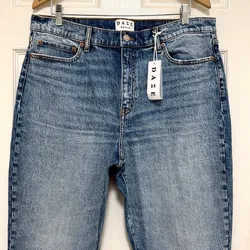 NWT DAZE DENIM Smarty Pants High Rise Slim Straight in Face To Face