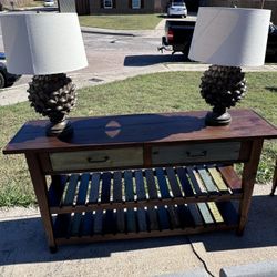 Table With Lamps