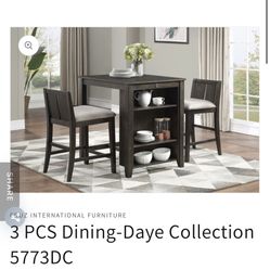 New Dining Room Set ( Table And 2 Chairs )