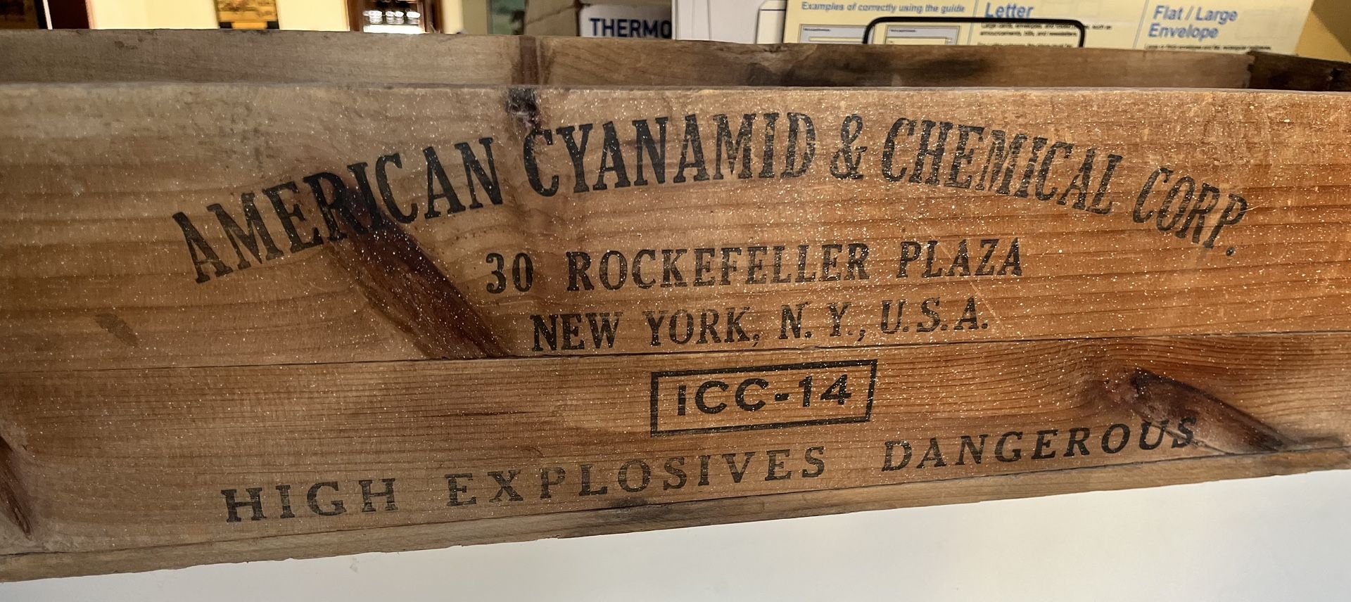 Vintage American Cyanamid & Chemical Corp High Explosives Box