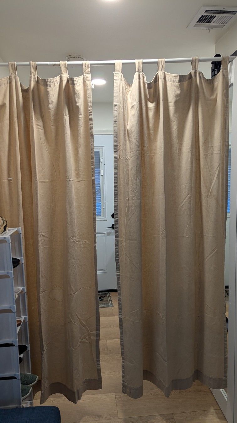 Curtains ( Light Brown, 2 Panels)