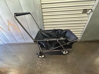black collapsible folding utility wagon