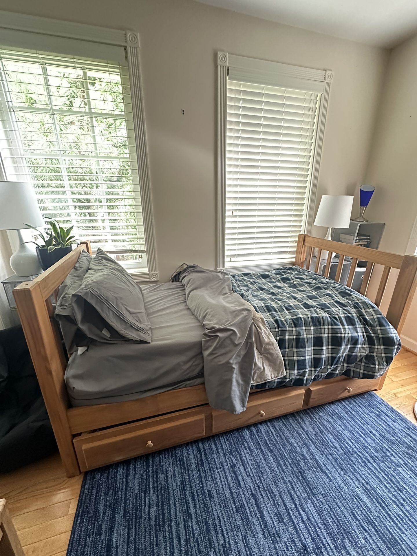 Brazilian Wood Twin Bed Set