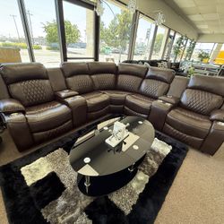 Power Recliner Sectional 