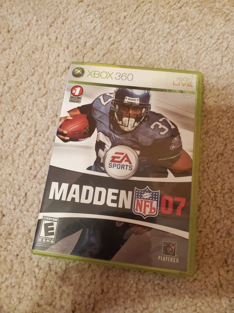NFL Madden 2007 Xbox 360 Game