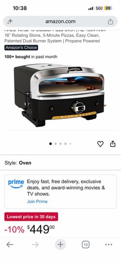 HALO Versa 16 Outdoor Propane Pizza Oven