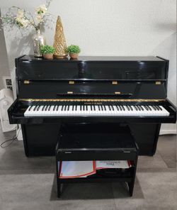 Elegant Kranich & Bach Black & Gold Piano – For Sale! ✨🎹 