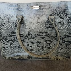 Dr Martens Made in England Leather Snakeskin Tote