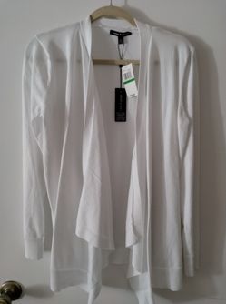 Cable & Gauge Cardigan White New With Tags