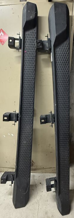 1 Running Boards For 2018-2025 Jeep Wrangler JL 2 Door Nerf Bars Side Steps Black