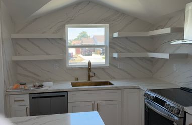 White shaker cabinet