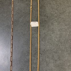 10k Franco Link Necklace 