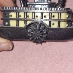 Vintage Die Cast  Pencil Sharpeners; Antique Finished Metal 1917 Model T Bronze Car / Steamboat (Mark Twain)