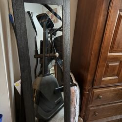 Free Standing Mirror Home Goods , Dark Wood , 17x57