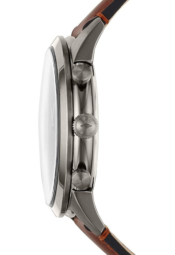 Fossil Men Townsman Stainless Steel and Leather Casual Quartz Watch