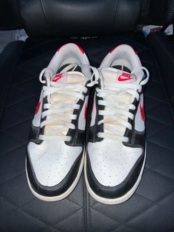 Nike Dunk Low Black White Red Sneakers