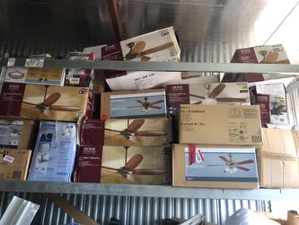 Light fixture an ceiling fan lot
