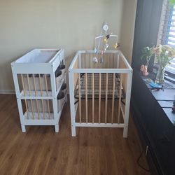Infant Changing Table And Crib 50 $$$ A Piece
