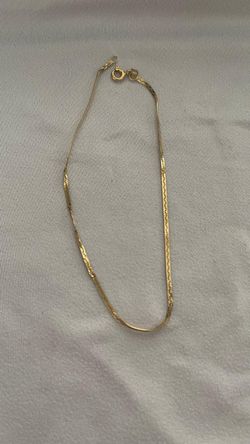 14k gold ankle bracelet