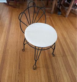 Vintage Mid Century metal Vanity Chair
