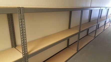 Garage Shelving 72 in W x 18 in D Storage Racks Easy to Assemble Better Than Homedepot And Lowes Delivery Available