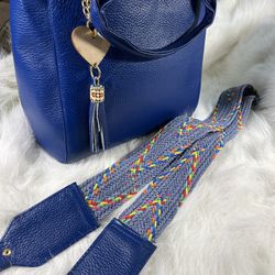 Bolso De Mano Auténtica Piel 