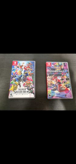 Super Smash Bros and Mario kart 8