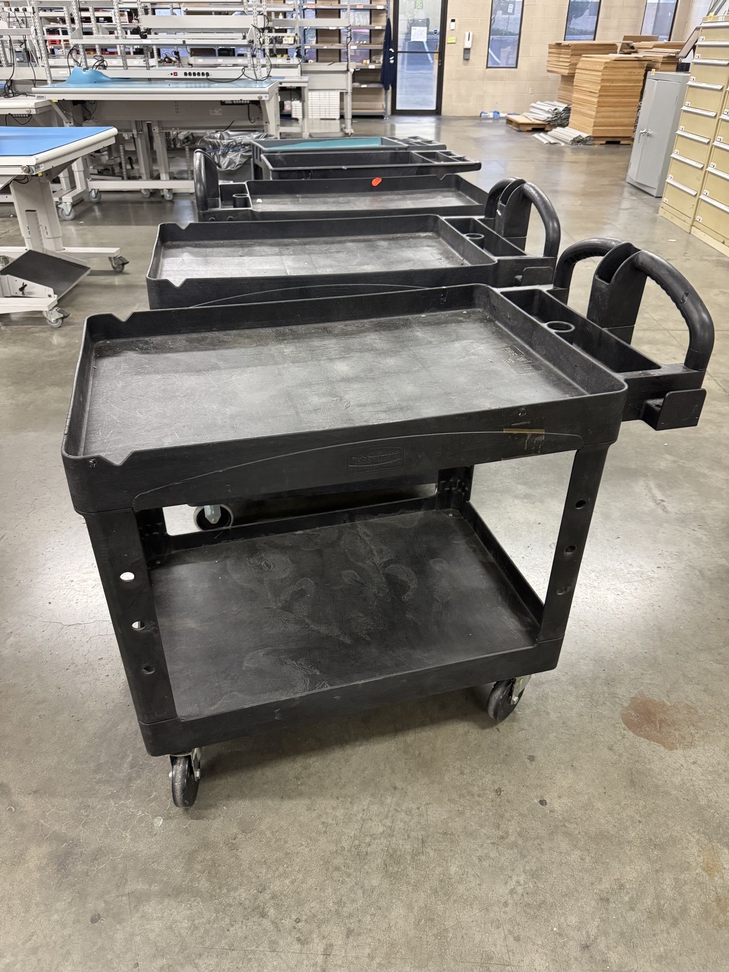 Rubbermaid And Uline Carts