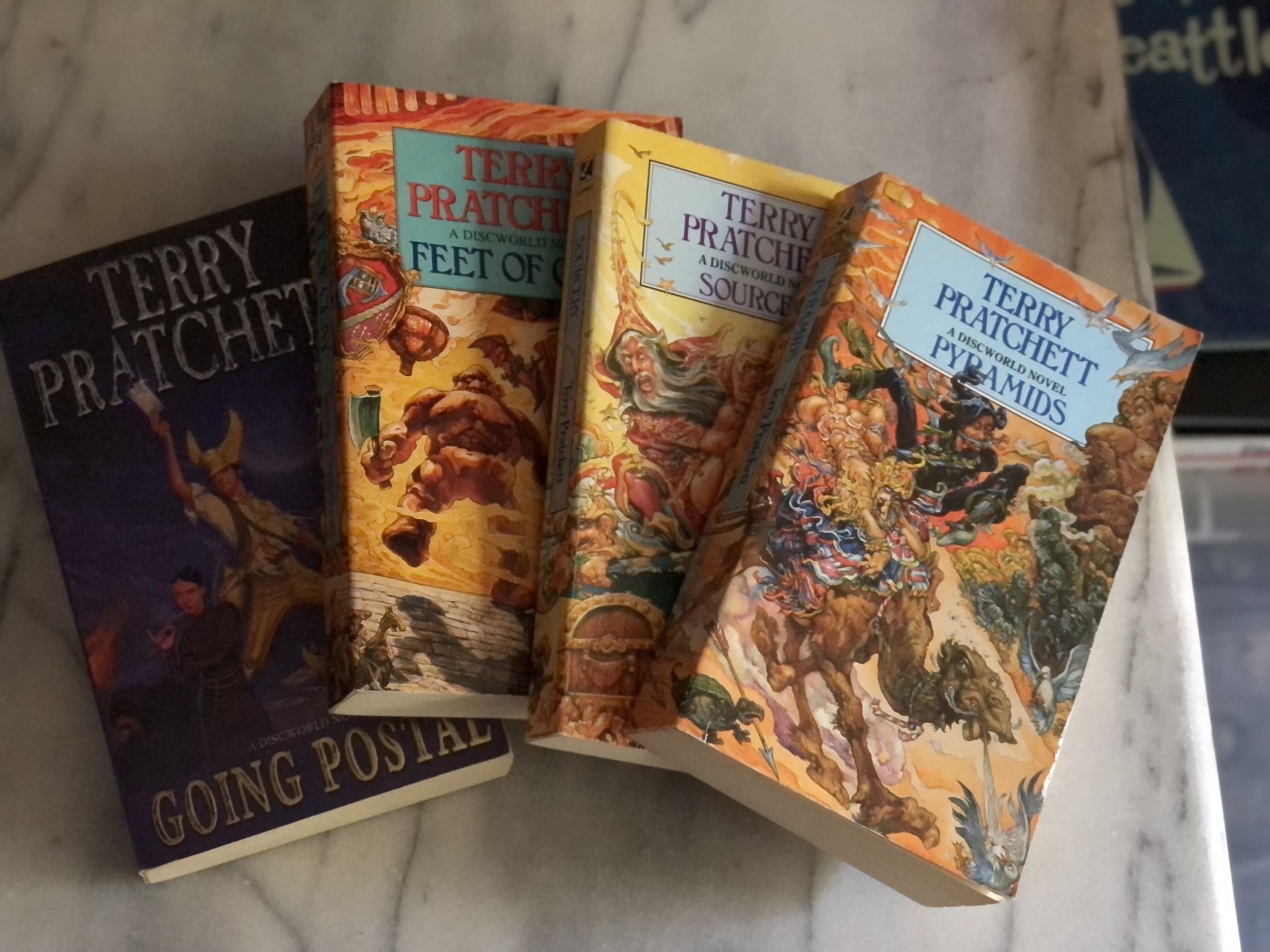 4 Terry Pratchett Discworld Softback Books
