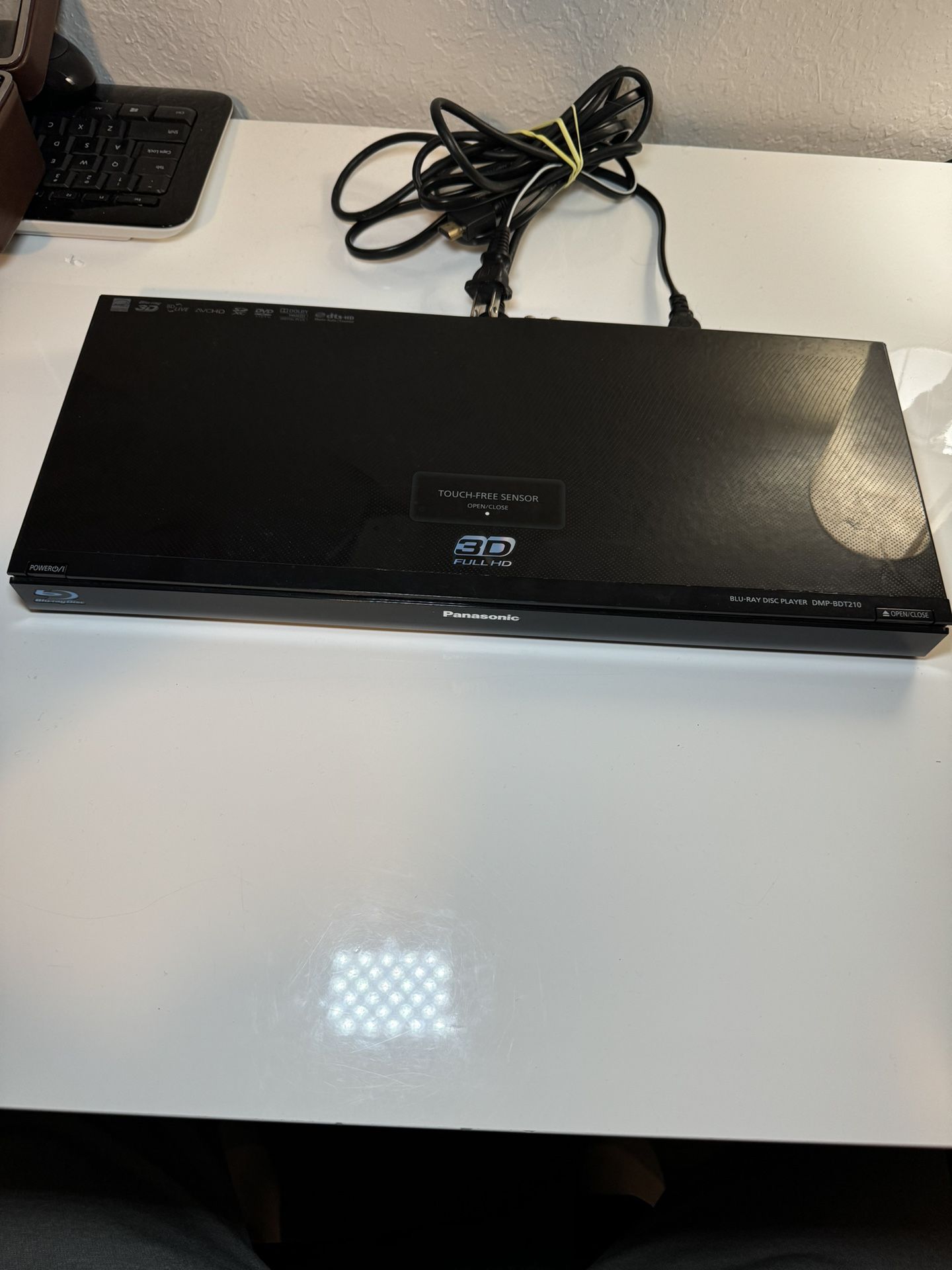 Panasonic DMP-BDT210 3D Blu-Ray Disc Player With Remote *TESTED